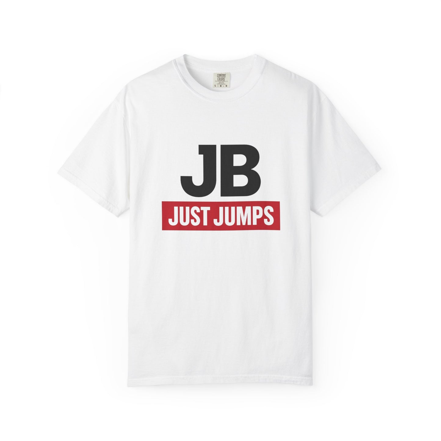 T-shirt with 'JB JUST JUMPS'