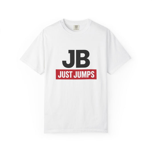 T-shirt with 'JB JUST JUMPS'