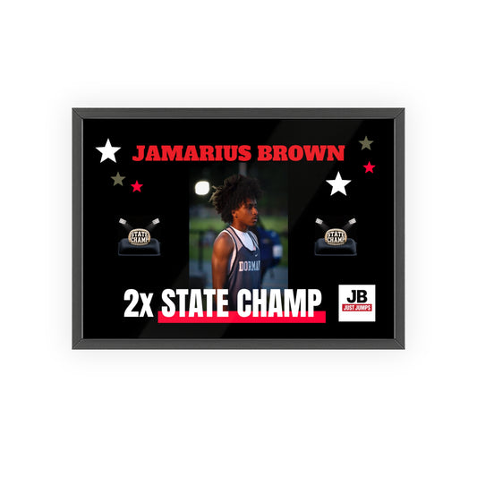 JB JUST JUMP - Poster with Wooden Frame