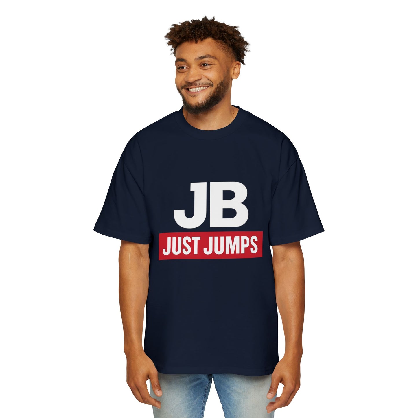 JB  Just Jumps Oversized Tee - Comfy Casual Shirt for Sports