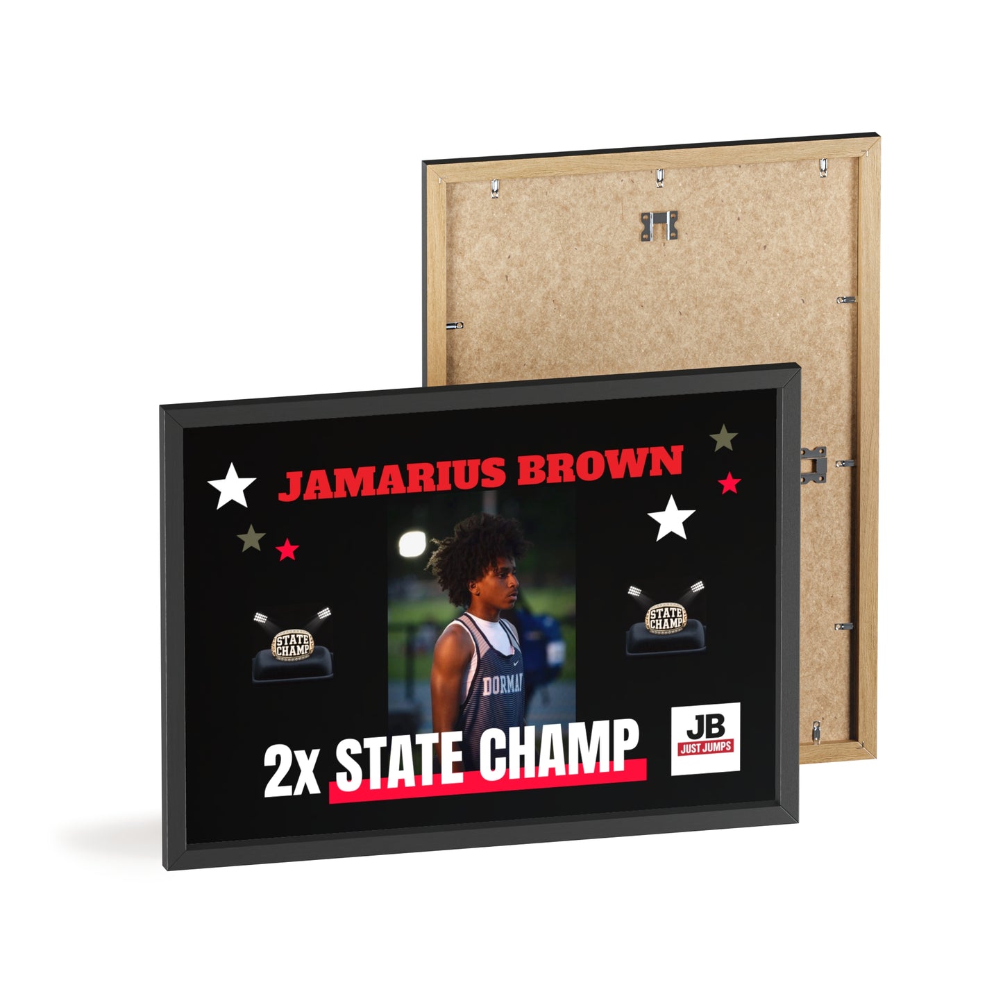 JB JUST JUMP - Poster with Wooden Frame
