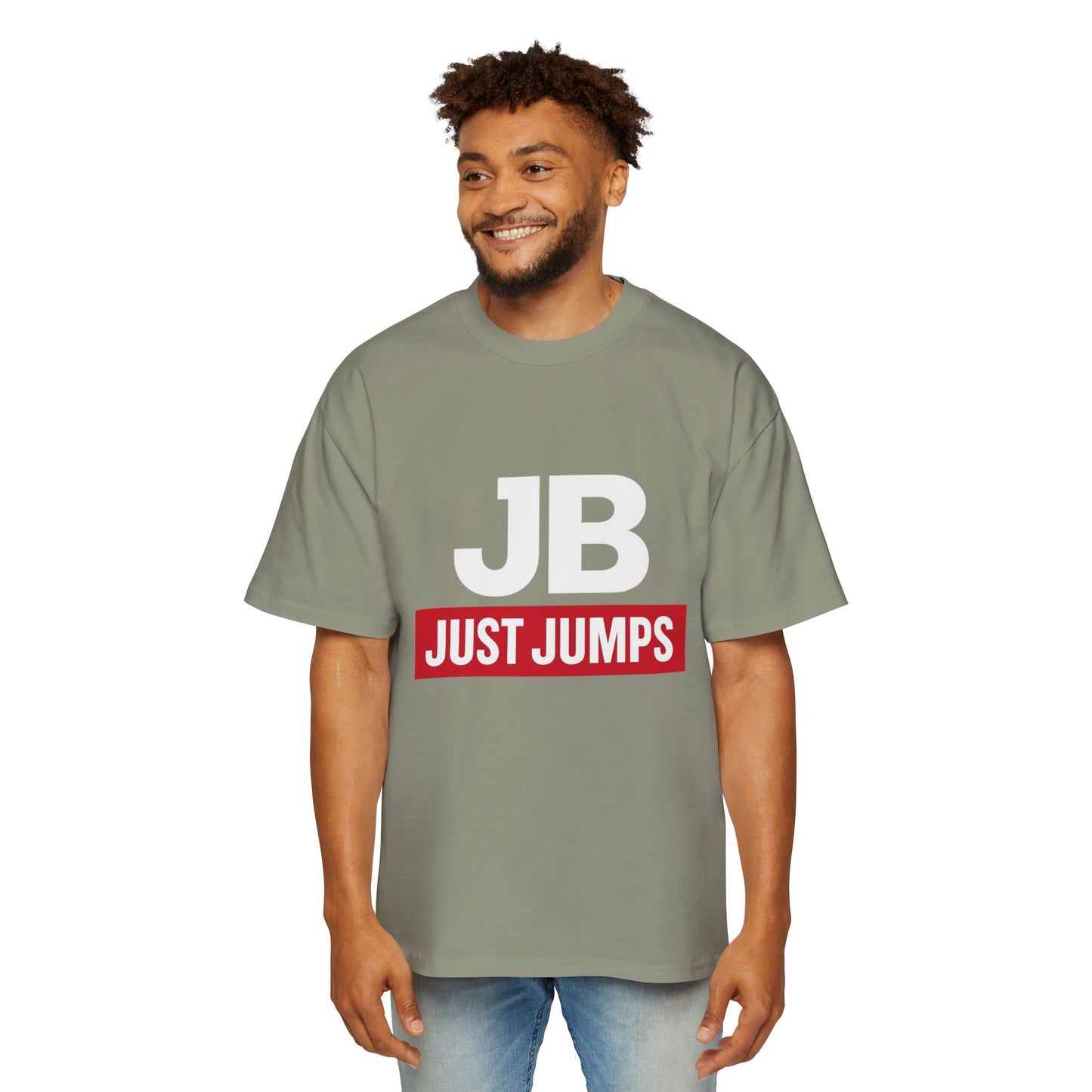 JB  Just Jumps Oversized Tee - Comfy Casual Shirt for Sports