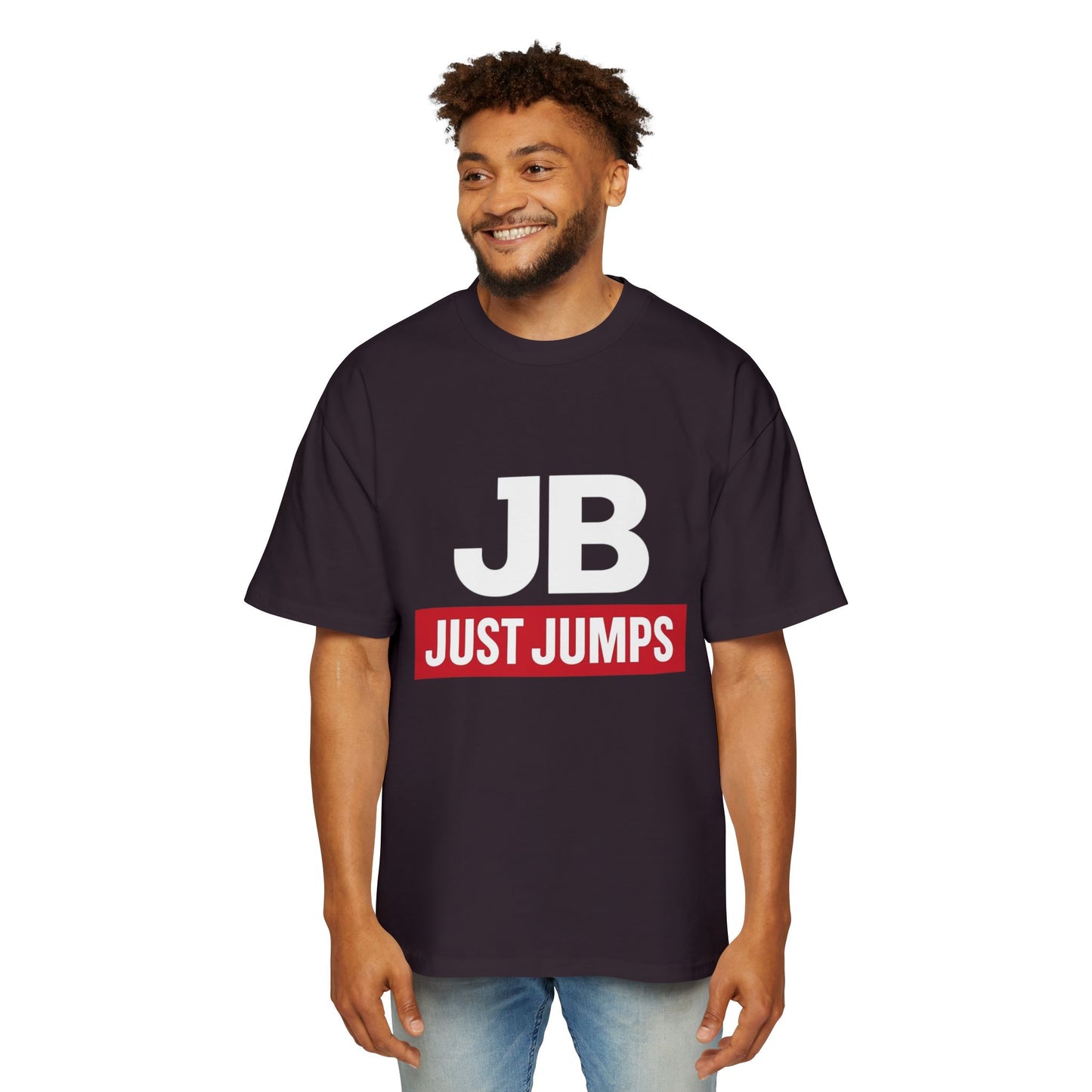 JB  Just Jumps Oversized Tee - Comfy Casual Shirt for Sports