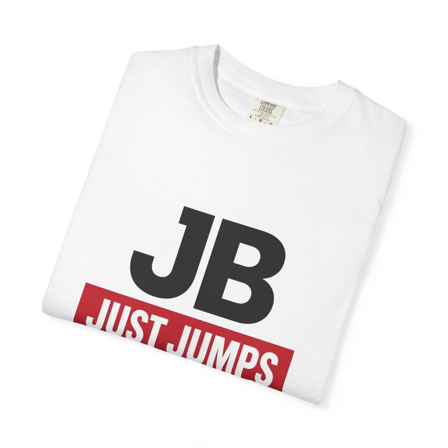 T-shirt with 'JB JUST JUMPS'
